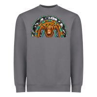 Storm turquoise cowhide sunflower headband highland cow Heavyweight Sweatshirt - Jasminsmagicworld