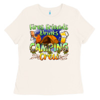 Bone fires friends drinks camping crew Ladies Tee - Zillion Design Studio
