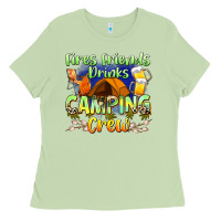 Matcha fires friends drinks camping crew Ladies Tee - Zillion Design Studio