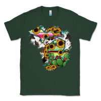 Sports Green Cowhide Michigan map Classic Tee - RanaPortraitStore