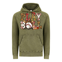 Vintage Olive baseball play ball Vintage Hoodie - Jasminsmagicworld