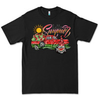 Black hello summer Premium Tee - SublimationCraftShop