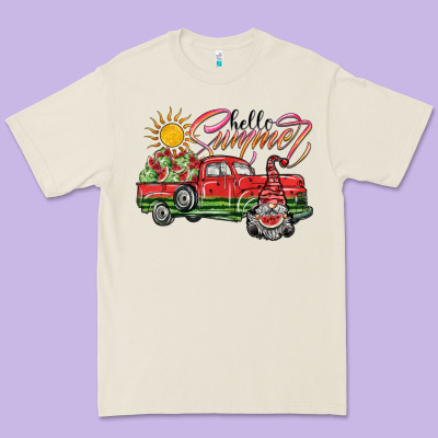 Hello Summer Premium Tee Designed By Sublimationcraftshop