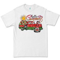 White hello summer Premium Tee - SublimationCraftShop