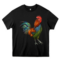 Black rooster Heavy Core Tee - RanaPortraitStore