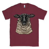 Burgundy Suffolk Sheep Head Classic Tee - LillyAllenDesigns