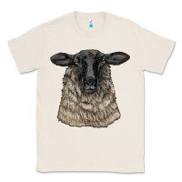 Natural Suffolk Sheep Head Classic Tee - LillyAllenDesigns
