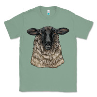 Sage Suffolk Sheep Head Classic Tee - LillyAllenDesigns