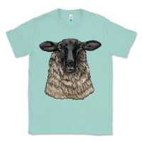 Seafoam Suffolk Sheep Head Classic Tee - LillyAllenDesigns