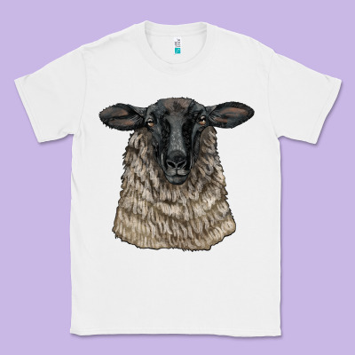 Suffolk Sheep Head Classic Tee Designed By Lillyallendesigns