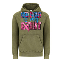 Vintage Olive her fight is my fight Vintage Hoodie - AdoDesignShop
