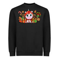 Black Joy unicorn Christmas Heavyweight Sweatshirt - NancyCooperArtShop