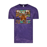 Cloud Purple cow junkie Vintage Tee - NancyCooperArtShop