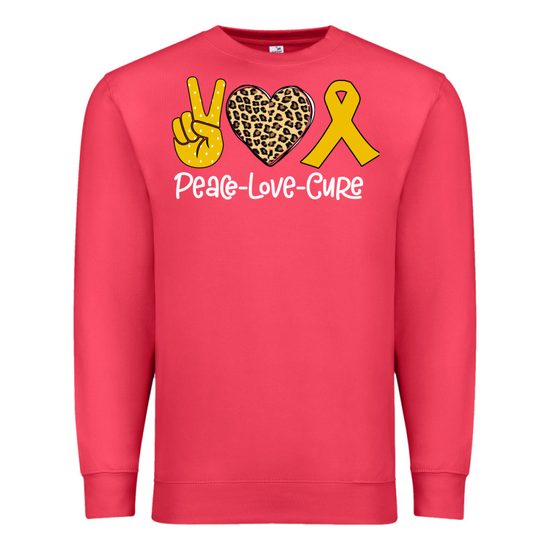 Peace Love Cure Premium Sweatshirt by Bettercallsaul | Teevron