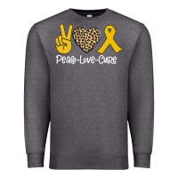 Charcoal Heather Peace Love Cure Premium Sweatshirt - Bettercallsaul
