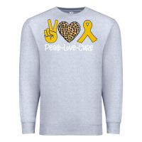 Heather Grey Peace Love Cure Premium Sweatshirt - Bettercallsaul