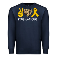 Navy Peace Love Cure Premium Sweatshirt - Bettercallsaul