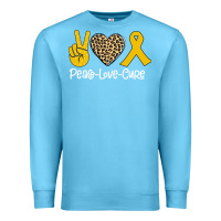 Ocean Blue Peace Love Cure Premium Sweatshirt - Bettercallsaul