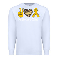 White Peace Love Cure Premium Sweatshirt - Bettercallsaul