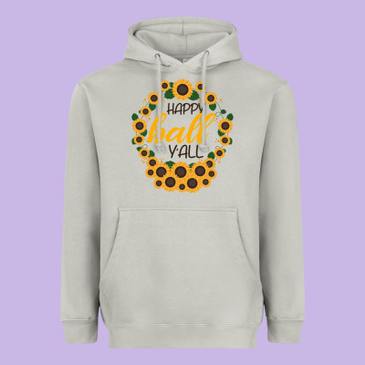 Happy Fall Sunflowers Heavyweight Hoodie Designed By Bettercallsaul