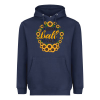 Navy Happy Fall Sunflowers Heavyweight Hoodie - Bettercallsaul