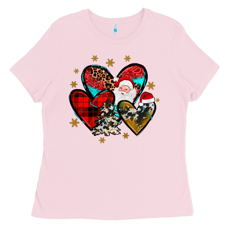 Heart  Wood Slice Ornament Ladies Tee by JahusDesignShop | Teevron