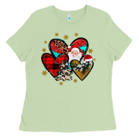 Matcha heart  wood slice ornament Ladies Tee - JahusDesignShop
