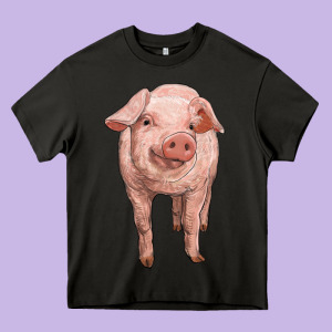Pig Heavy Core Tee Designed By Ranaportraitstore