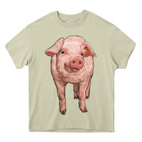 Mossy pig Heavy Core Tee - RanaPortraitStore