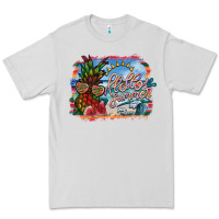 Dove Grey hello summer Premium Tee - SublimationCraftShop