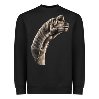 Black brachiosaurus face Heavyweight Sweatshirt - LillyAllenDesigns