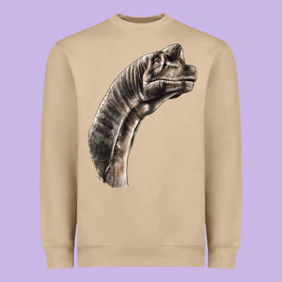 Brachiosaurus Face Heavyweight Sweatshirt Designed By Lillyallendesigns