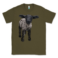 Army Green suffolk baby sheep Classic Tee - LillyAllenDesigns