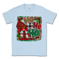 Dusty Blue Ho Ho Ho Gnomes Classic Tee - CowhideDigitalArt