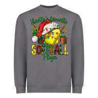Storm Santa's Favorite Softball player Heavyweight Sweatshirt - NancyCooperArtShop
