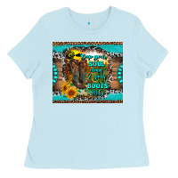 Baby Blue keep your soul clean and your boots dirty Ladies Tee - RanaPortraitStore