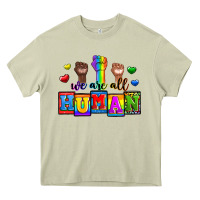 Mossy we are all human Heavy Core Tee - Zillion Design Studio