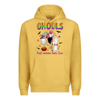 Antique Gold Ghouls just wanna have fun Premium Hoodie - NancyCooperArtShop