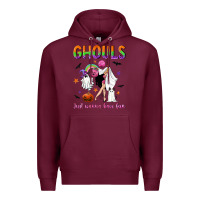 Burgundy Ghouls just wanna have fun Premium Hoodie - NancyCooperArtShop
