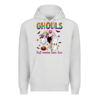 Dove Grey Ghouls just wanna have fun Premium Hoodie - NancyCooperArtShop