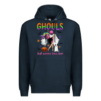 Navy Ghouls just wanna have fun Premium Hoodie - NancyCooperArtShop