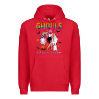 Red Ghouls just wanna have fun Premium Hoodie - NancyCooperArtShop