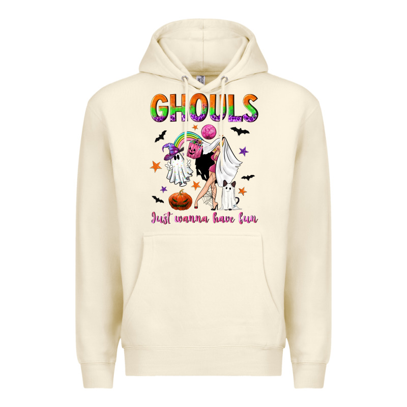Ghouls Just Wanna Have Fun Premium Hoodie by NancyCooperArtShop | Teevron