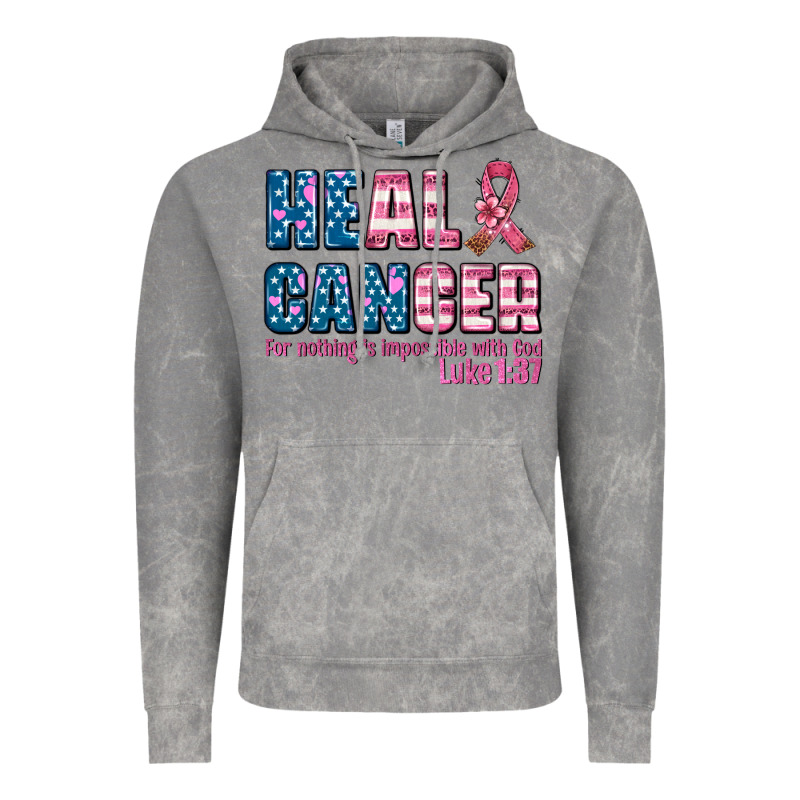 Heal Cancer With Cancer Ribbon Vintage Hoodie by AdoDesignShop | Teevron