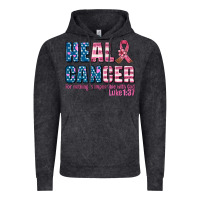 Vintage Black heal cancer with cancer ribbon Vintage Hoodie - AdoDesignShop