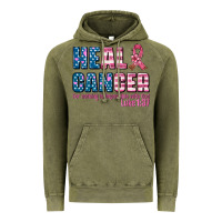 Vintage Olive heal cancer with cancer ribbon Vintage Hoodie - AdoDesignShop