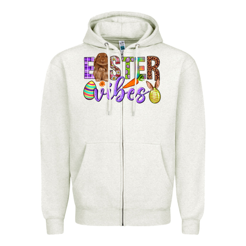 Easter Vibes Zipper Hoodie by BundleAndBundleShop | Teevron