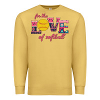 Antique Gold For The Love Of Softball Premium Sweatshirt - Bettercallsaul