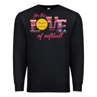 Black For The Love Of Softball Premium Sweatshirt - Bettercallsaul