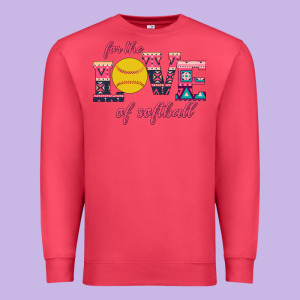 For The Love Of Softball Premium Sweatshirt Designed By Bettercallsaul